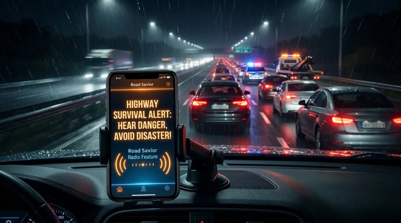 【Essentiële App voor Snelwegen】Road Savior Digitale Radio Functie Live: Real-time Verkeer, Snelheidscamera Waarschuwingen, Luister en Weet!